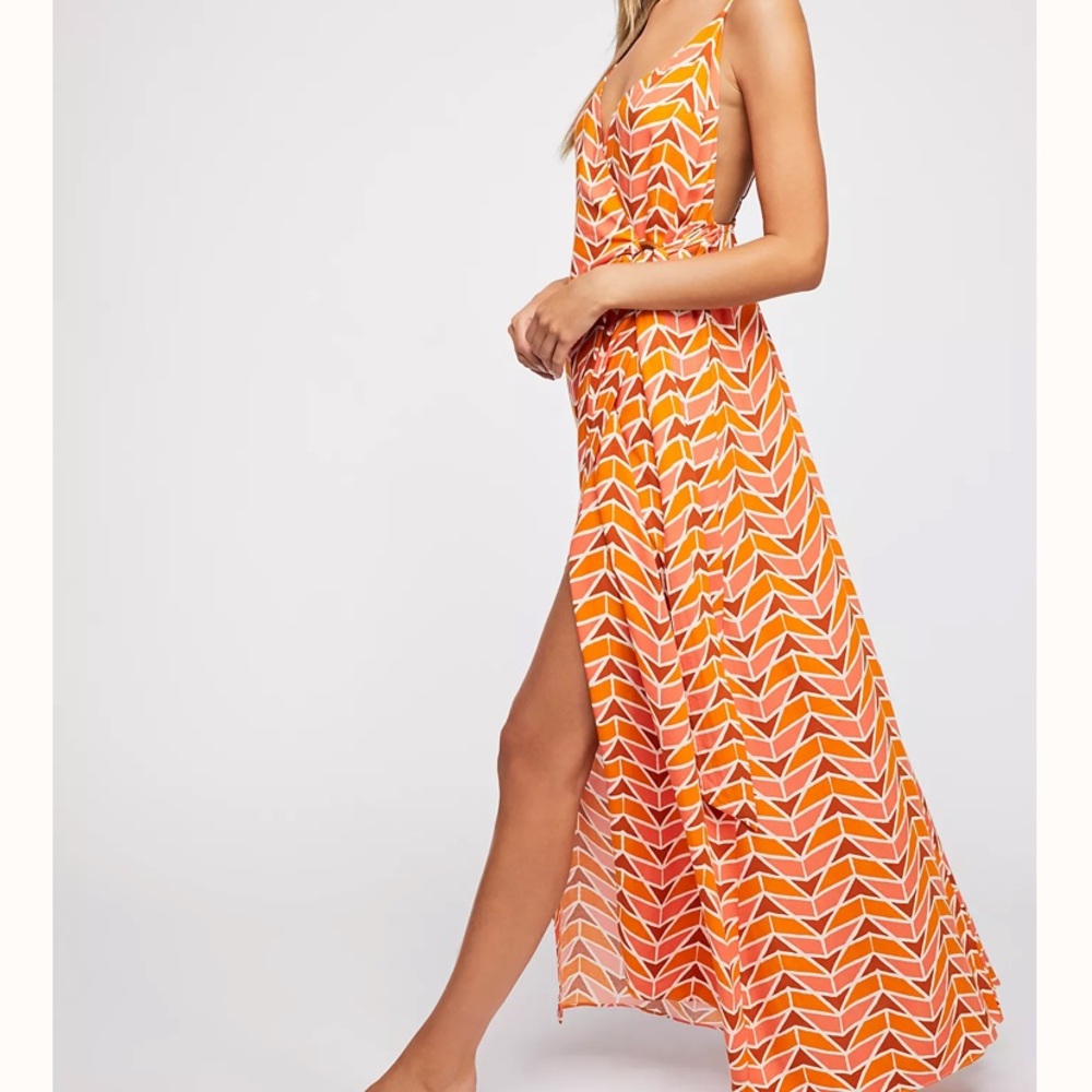 Free People Siren Wrap Maxi Dress